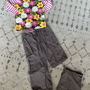 Mini Boden girls flower power shirt 10 12